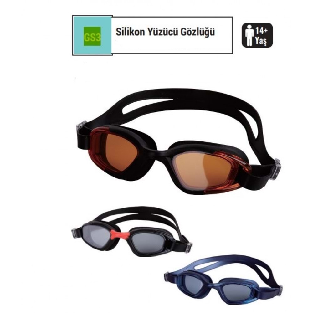 Samurai GS3 Silikon Yüzücü Gözlüğü