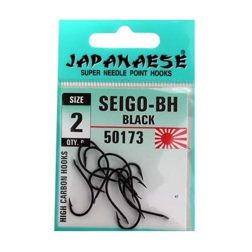 JAPANESE SEIGO 50173 Serisi Olta İğnesi BLACK