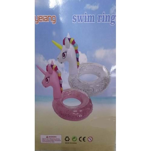 Sea&Sun 70 CM Swim Ring Unicorn SİMİT Beyaz
